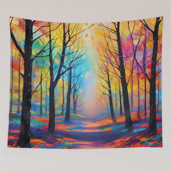 Item preview, Autumn Forest Synesthesia Experience - Vibrant Artistic Interpretation designed and sold by ElLocoMus.