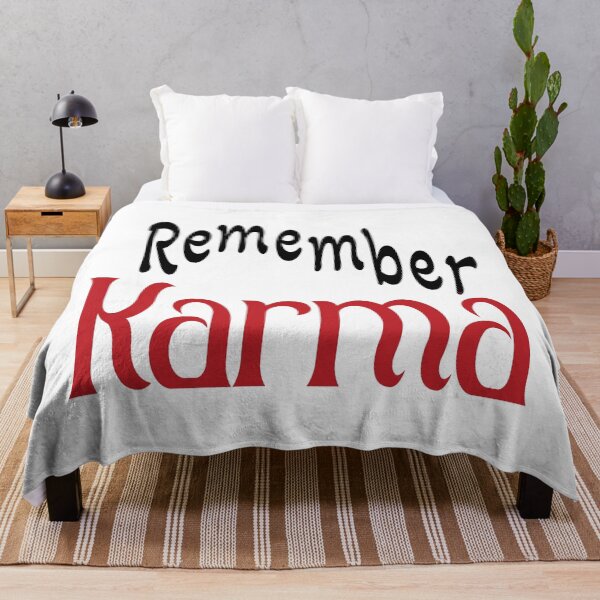 Item preview, Remember Karma Sweatshirt, by DAM Creative, designed and sold by DAM Creative ⭐⭐⭐⭐⭐.