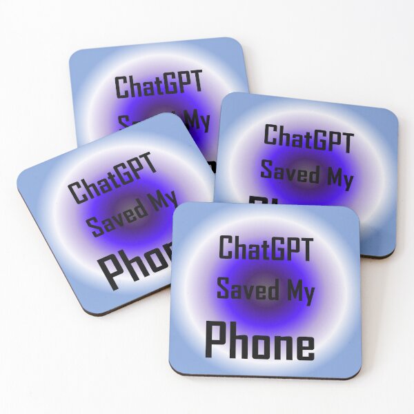 Item preview, ChatGPT Saved My Vista Blue Phone  designed and sold by TechsQuickArt.