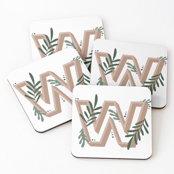 Item preview, Leafy Letter W designed and sold by samicreationss.