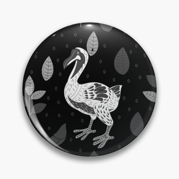 Artikelvorschau, dodo vogel skandinavisches muster schwarz entworfen und verkauft von Gossip Rag.