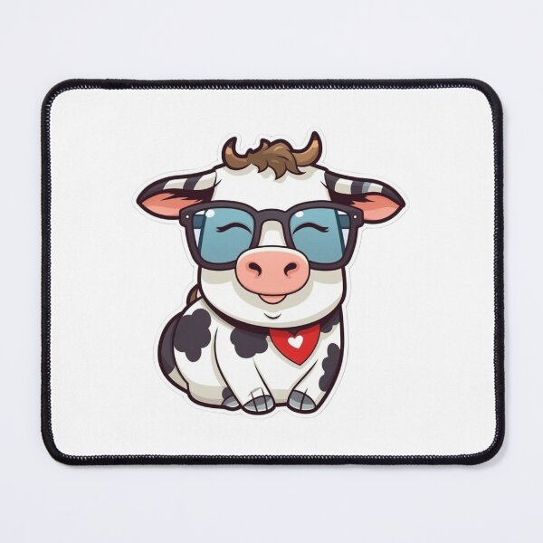 Item preview, Cute Cartoon Style cow designed and sold by HandCraftedArt.