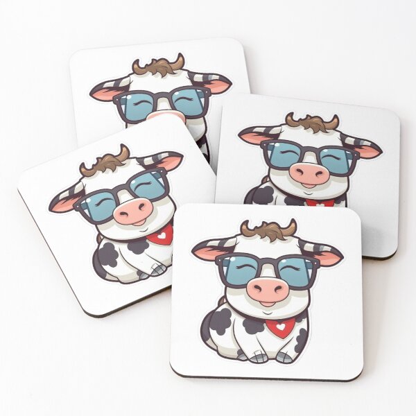 Item preview, Cute Cartoon Style cow designed and sold by HandCraftedArt.