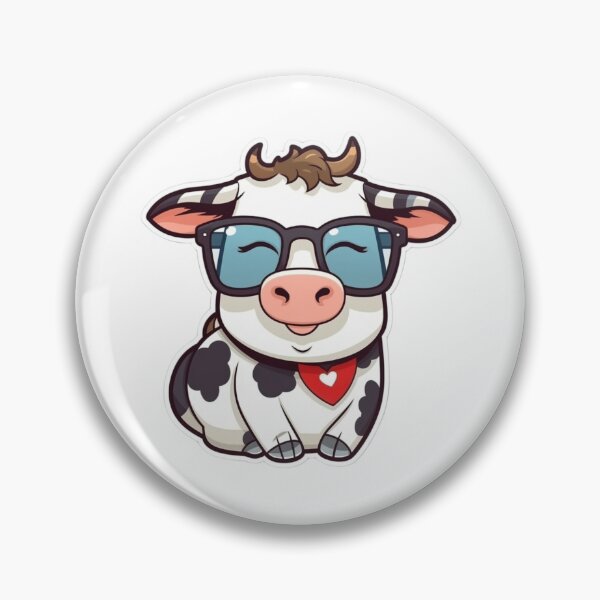 Item preview, Cute Cartoon Style cow designed and sold by HandCraftedArt.
