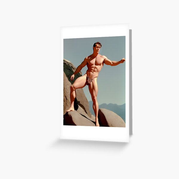 Aperçu de l'œuvre Homme vintage sur les rochers créée et vendue par ForeverPrintsOK.