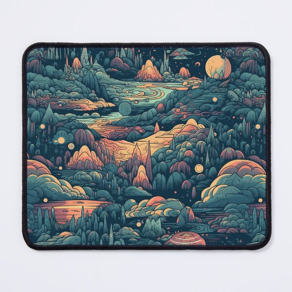 Item preview, Cosmic patterns: Abstract intergalactic landscape designed and sold by lehoodesign.
