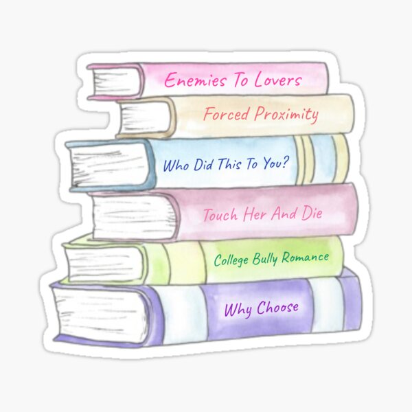 Book Stack Sticker