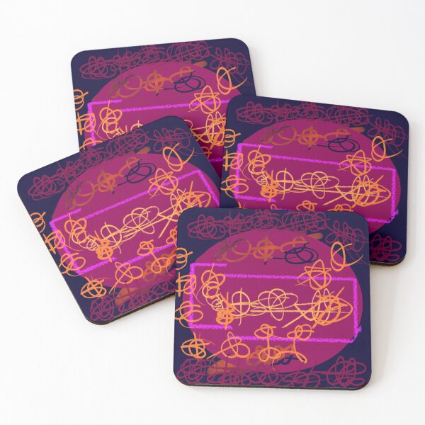 Item preview, purple orange scrawl  designed and sold by David Jardine.