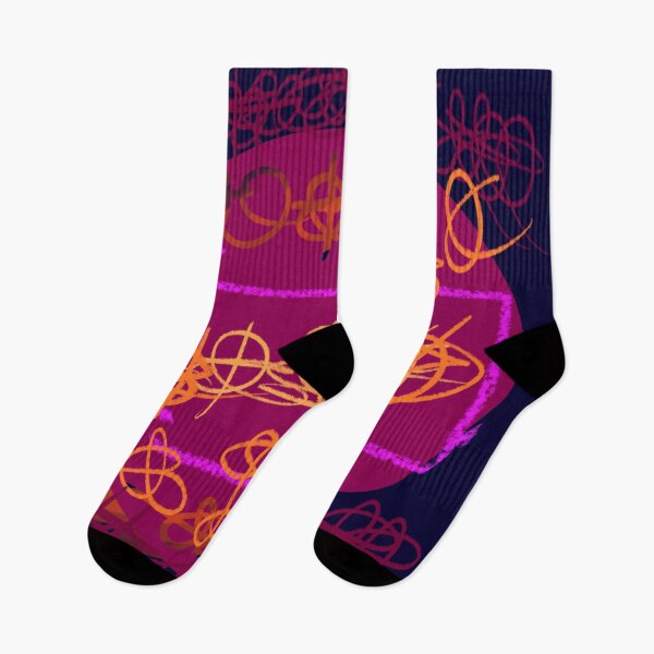 Item preview, purple orange scrawl  designed and sold by David Jardine.