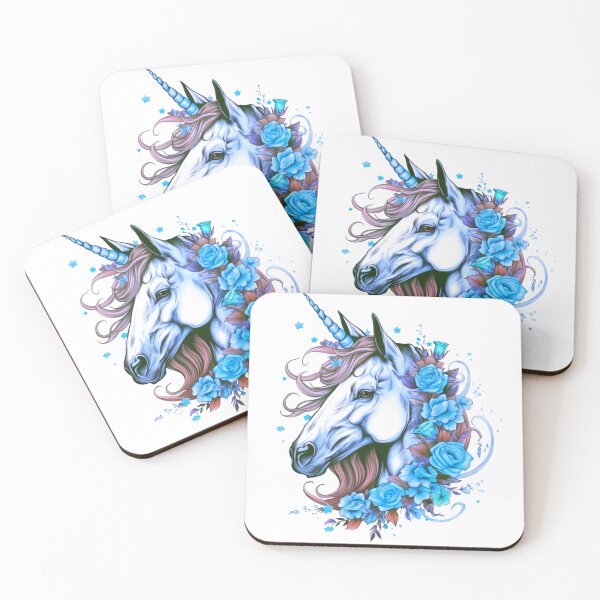 Item preview, Floral unicorn b/p designed and sold by ShyflyerArts.