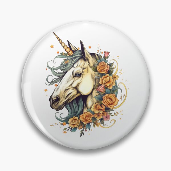 Item preview, Floral unicorn designed and sold by ShyflyerArts.