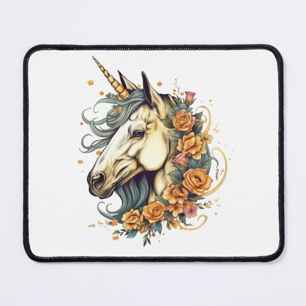 Item preview, Floral unicorn designed and sold by ShyflyerArts.