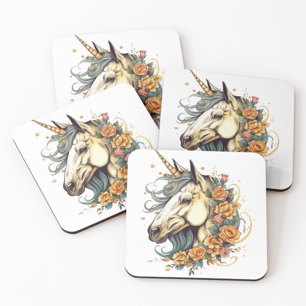 Item preview, Floral unicorn designed and sold by ShyflyerArts.