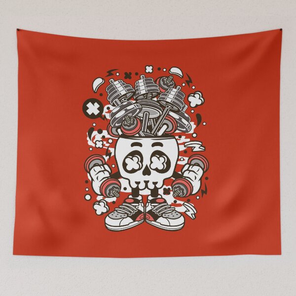 Item preview, Barbell Skull Head designed and sold by thesircurly.