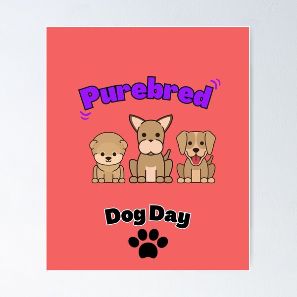 Fashion purebred dog day