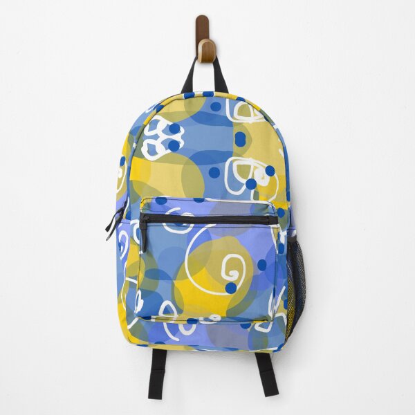 Item preview, contemporay modern design, abstract image and harmony with yellow & blue designed and sold by borabiii.