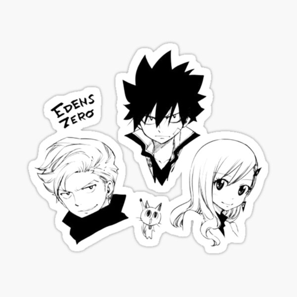 Edens Zero Cute Rebecca Happy and Shiki  Sticker for Sale by