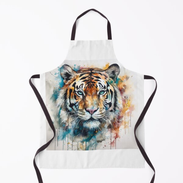 Item preview, Graceful Power: Tiger Portrait in Minimalistic Watercolors designed and sold by Midnight Kadama Studio.