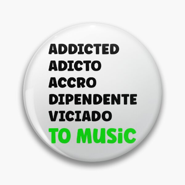 Item preview, Addicted to music international languages designed and sold by Artbellachi.