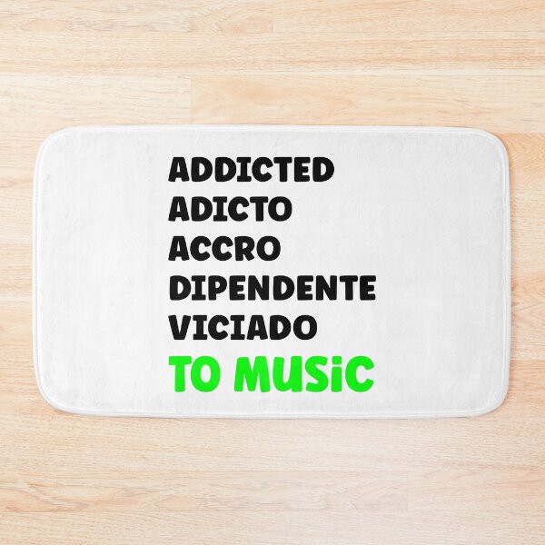 Item preview, Addicted to music international languages designed and sold by Artbellachi.