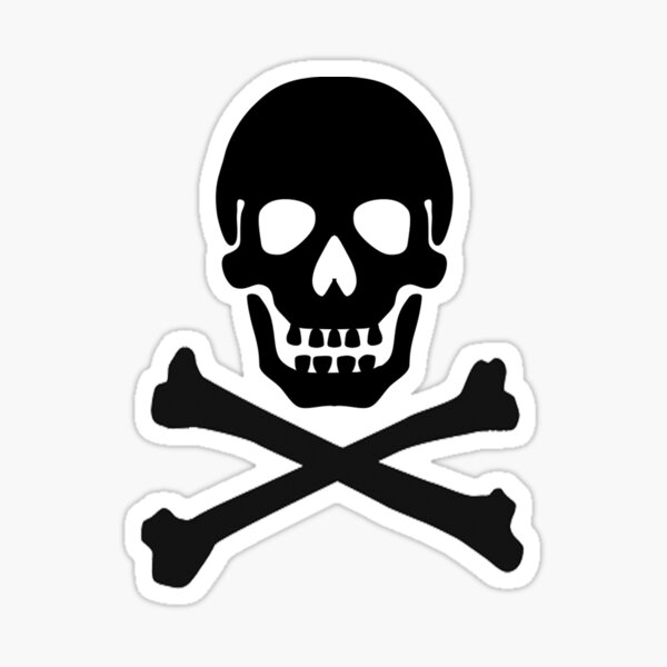 Item preview, Black Skull Crossbones Smiling designed and sold by Garaga.