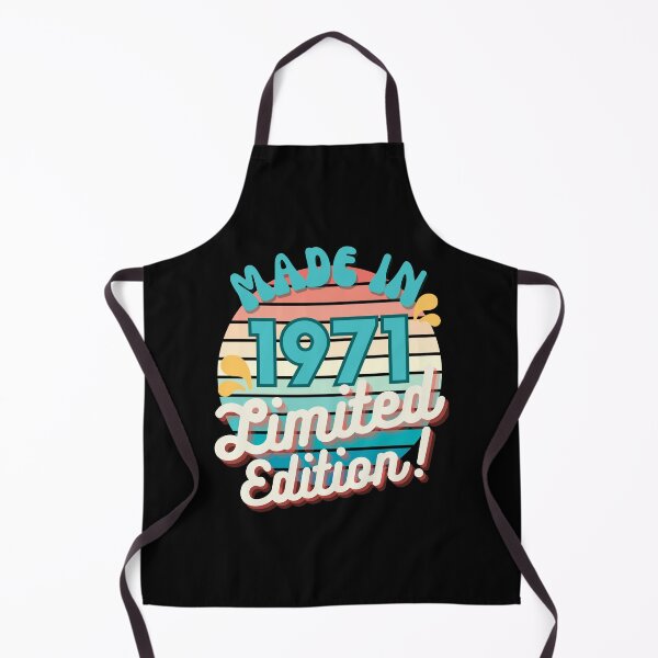 Item preview, Made In 1971 Limited Edition Retro graphics design with funny birthday quotes designed and sold by Ching Teoh.