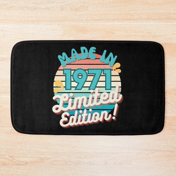 Item preview, Made In 1971 Limited Edition Retro graphics design with funny birthday quotes designed and sold by Ching Teoh.