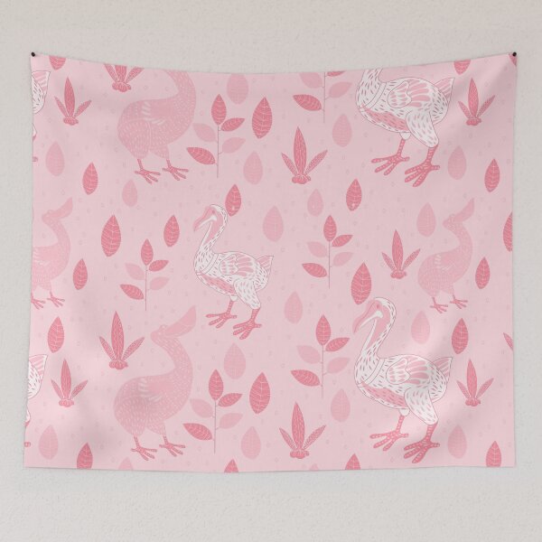 Item preview, dodo bird scandinavian pattern pink  designed and sold by Gossip Rag.