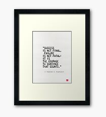 Churchills Zitat Gerahmtes Wandbild