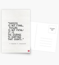 Churchills Zitat Postkarten