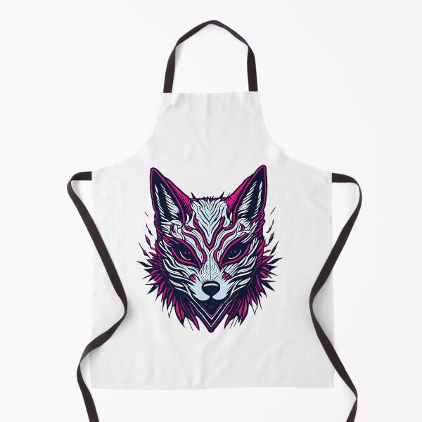 Item preview, White and Violet Kitsune Mask - Japanese Fox Spirit designed and sold by CinEmmaDesign.