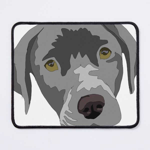 Item preview, Silver lab puppy with green eyes designed and sold by LeahcarsArt.