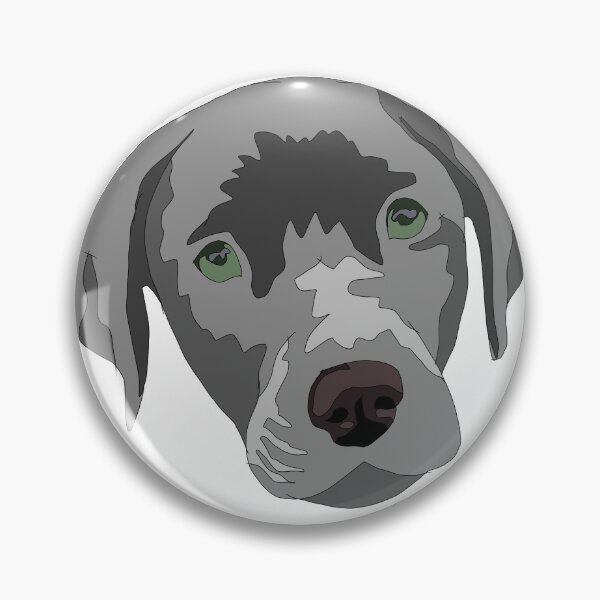 Item preview, Copy of Silver  lab puppy with green eyes  designed and sold by LeahcarsArt.