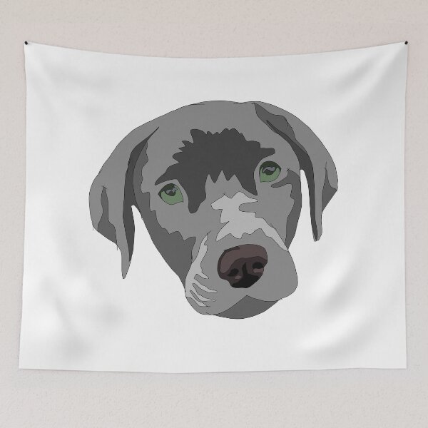Item preview, Copy of Silver  lab puppy with green eyes  designed and sold by LeahcarsArt.