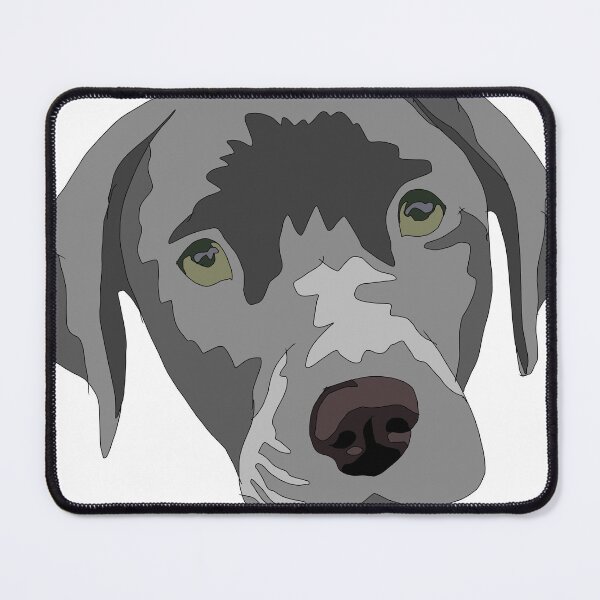 Item preview, Copy of Copy of Silver lab puppy with green eyes designed and sold by LeahcarsArt.