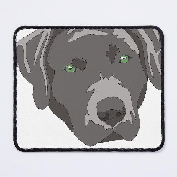 Item preview, Copy of Copy of Copy of Silver lab puppy with green eyes designed and sold by LeahcarsArt.