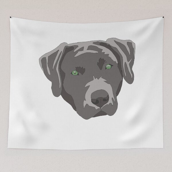 Item preview, Copy of Copy of Copy of Silver  lab puppy with green eyes  designed and sold by LeahcarsArt.