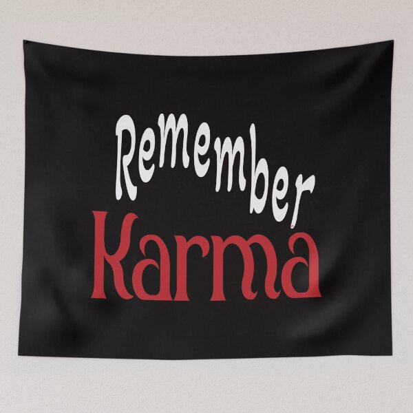 Item preview, Remember Karma Shirt, by DAM Creative, designed and sold by DAM Creative ⭐⭐⭐⭐⭐.