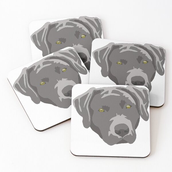 Item preview, Silver  lab with green eyes  designed and sold by LeahcarsArt.