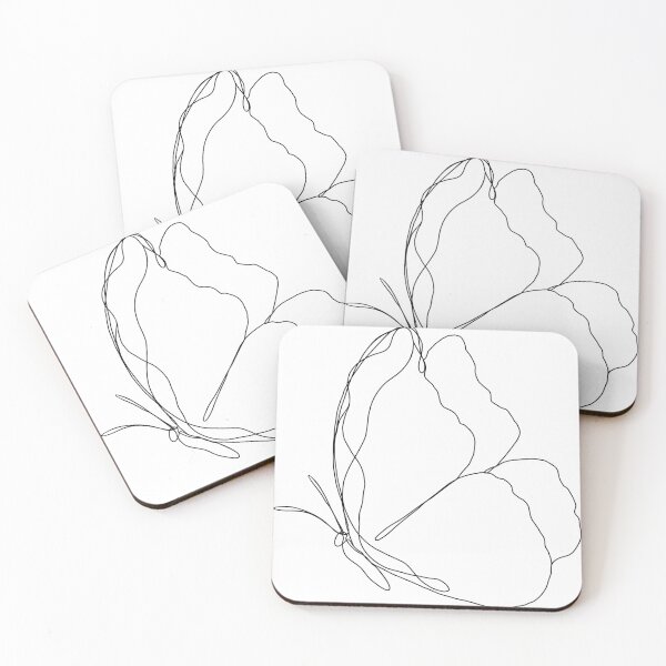 Item preview, Butterfly Single Line Artwork designed and sold by RachelFCreative.