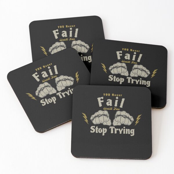 Item preview, You Never Fail Until You Stop Trying. designed and sold by stopamoment.