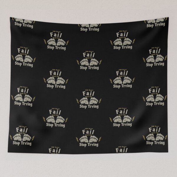 Item preview, You Never Fail Until You Stop Trying. designed and sold by stopamoment.