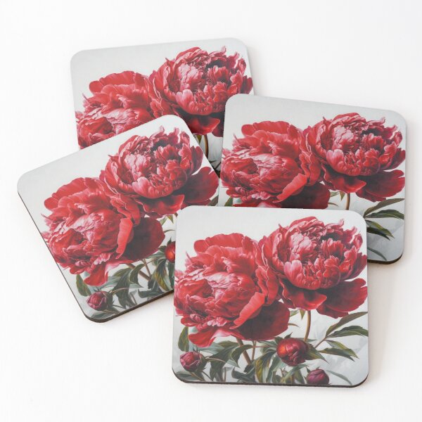 Item preview, Red Peonies  designed and sold by Vanover Designs.