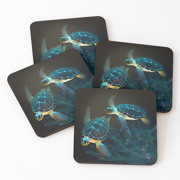 Item preview, Bioluminescent Turtles designed and sold by Solace Sparkles.