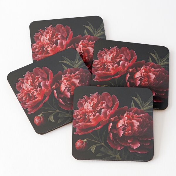 Item preview, Red Peonies  designed and sold by Vanover Designs.
