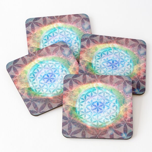 Item preview, The Flower Of Life Colorful Space Design designed and sold by Truthseekmedia.