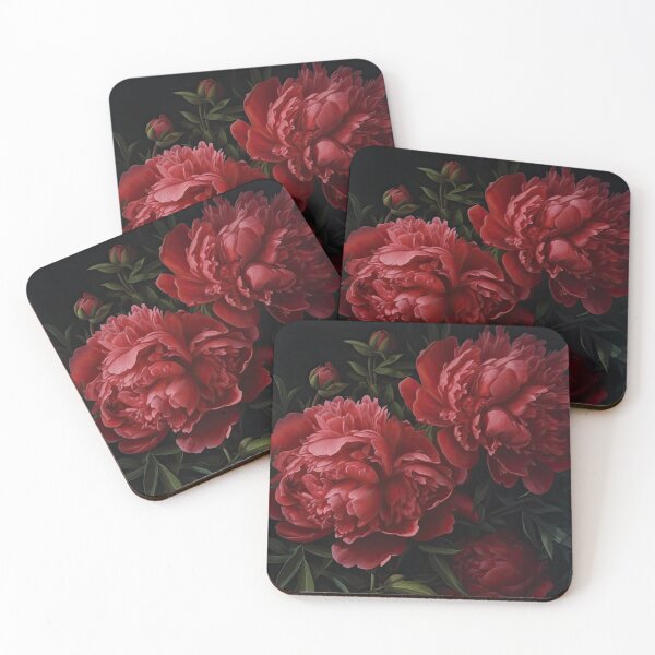 Item preview, Red Peonies  designed and sold by Vanover Designs.