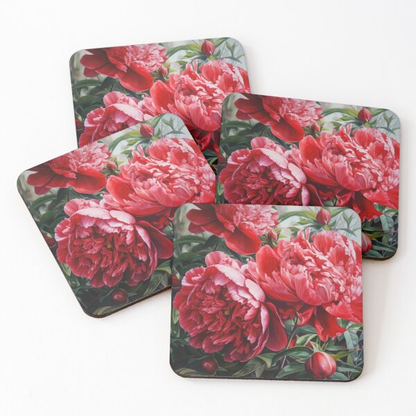 Item preview, Red Peonies  designed and sold by Vanover Designs.