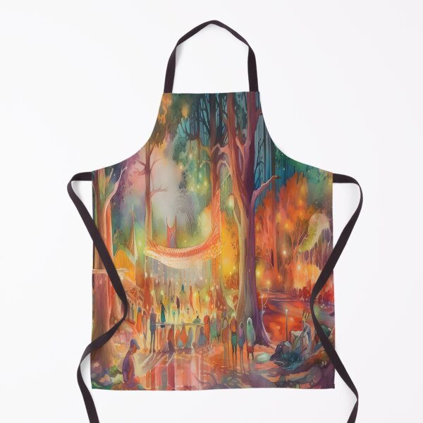 Aperçu de l'œuvre Aquarelle psychédélique: Burning Man Art créée et vendue par CreativeBoard.