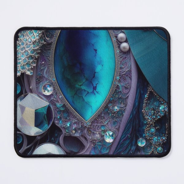 Item preview, Glittery Organic Gems, Blue, Purple, Lavender, Silver designed and sold by GemstoneandLeaf.